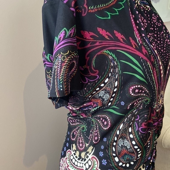 ROBERTO CAVALLI l Paisley Print Crewneck Dress - Picture 7 of 15